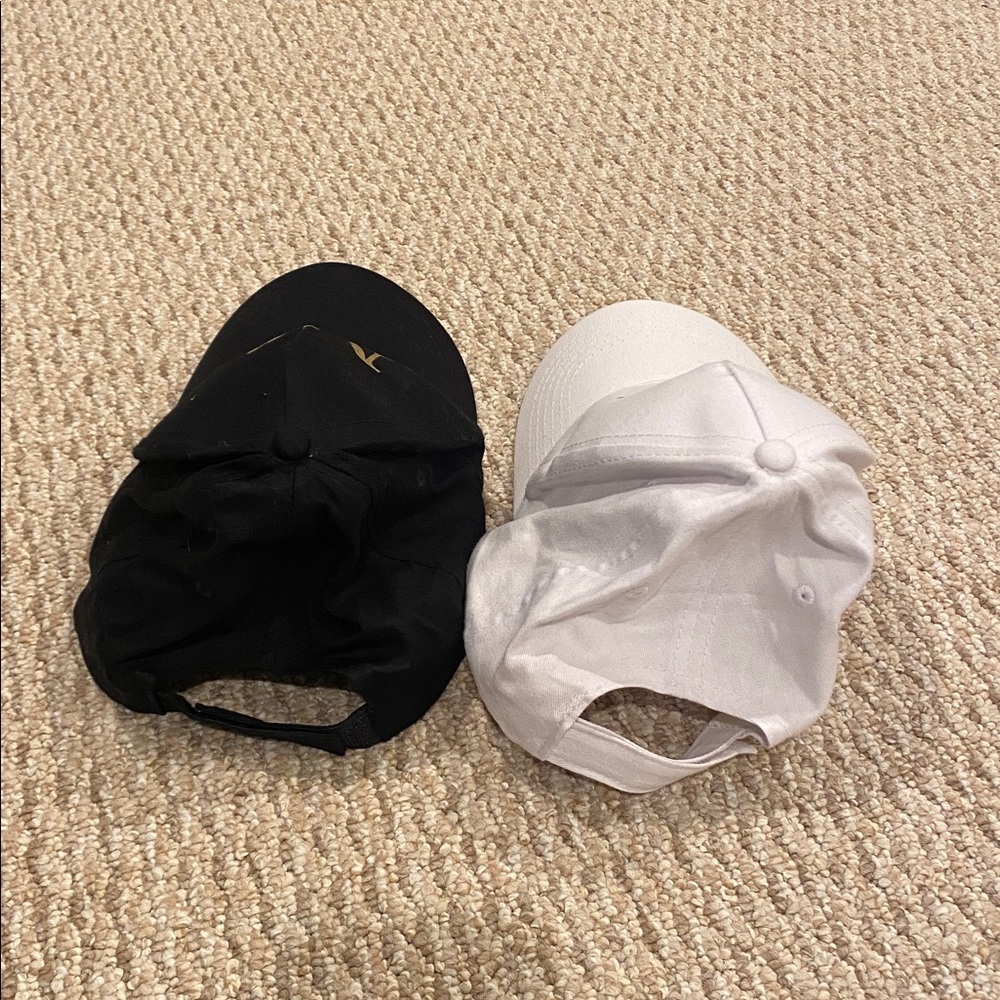 Mr. And Mrs. Hats Black and White Hats Set of 2 - Picture 11 of 11